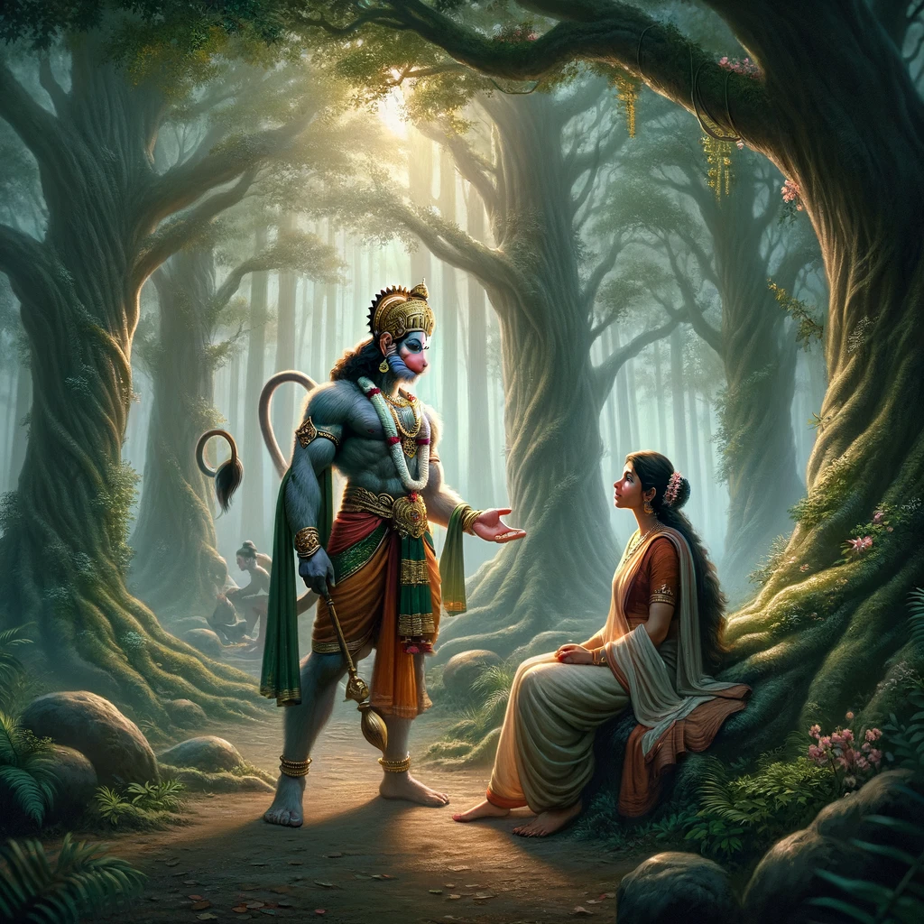 Sita Doubts Hanuman’s Bona fides